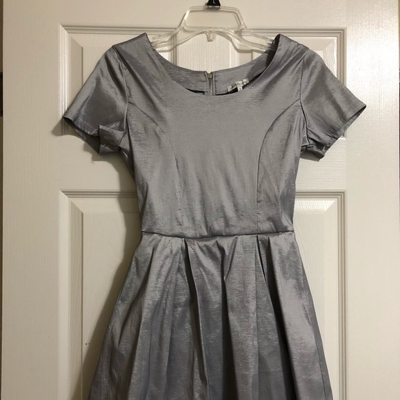 Charlotte Russe Silver Metallic Dress - Picture 2 of 8